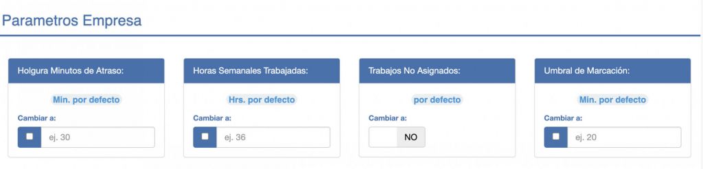 Parametros Empresa